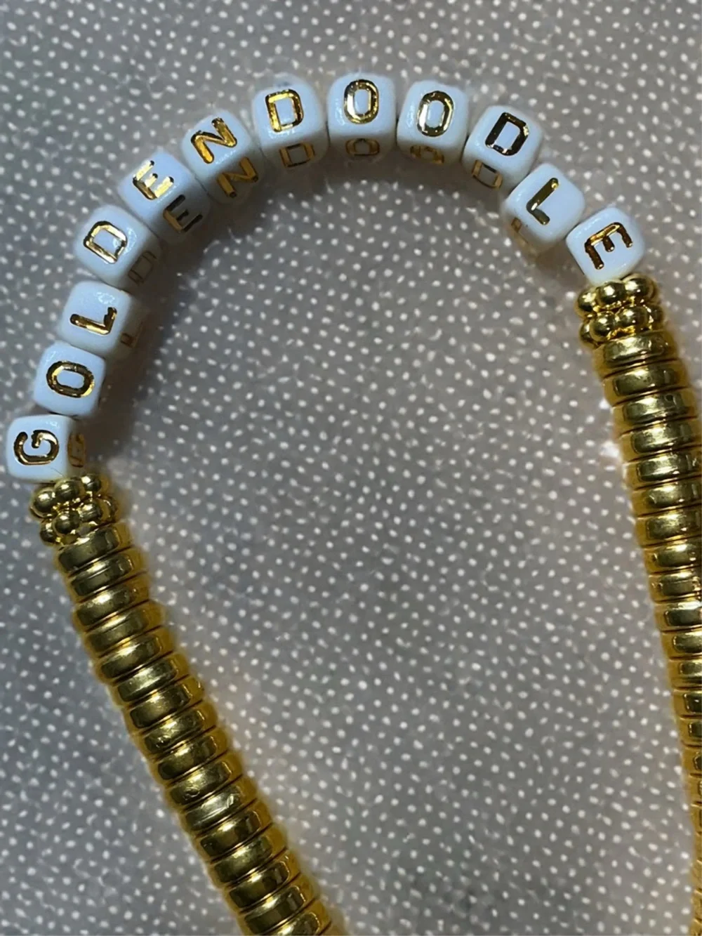 3 piece Goldendoodle Mom Beaded Bracelet Set